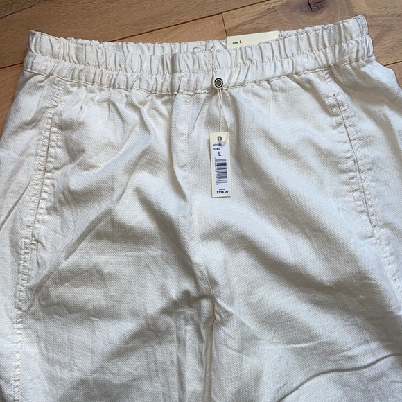 NWT Max Studio Textured Twill Barrel Leg Pull On Trousers, size Large - Picture 6 of 13